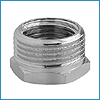 Редукция месингова хромирана 3/8” x 3/4”